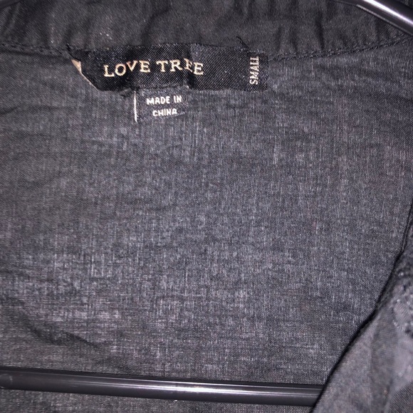 Black Button Up Shirt - Picture 2 of 4